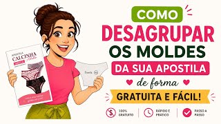 ✂️ APRENDA A SEPARAR OS MOLDES DA APOSTILA EM MINUTOS!