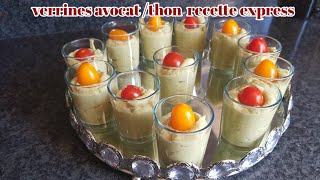 délicieuse verrine avocat/thon# facile& rapide