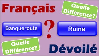 Banqueroute Et Ruine Quelle Diff.