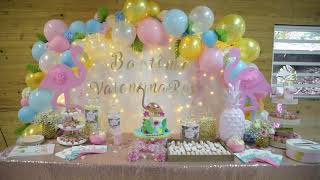 Baptême Thème Flamant Rose