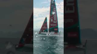 Who remembers Athena Pathway threading the needle in Cagliari? 👀 #naples2027 #ac38 #americascup