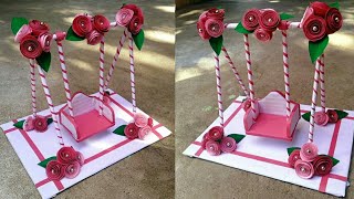 DIY Paper jhula II Beautiful swing making with Paper