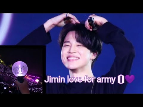 Jimin love for army ⟬⟭💜 every army need to watch this 😭