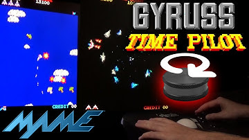 Gyruss & Time Pilot with a spinner in SpinMame