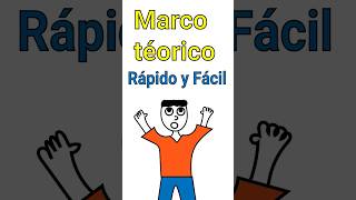 Marco teórico rápido y furioso 😎😜