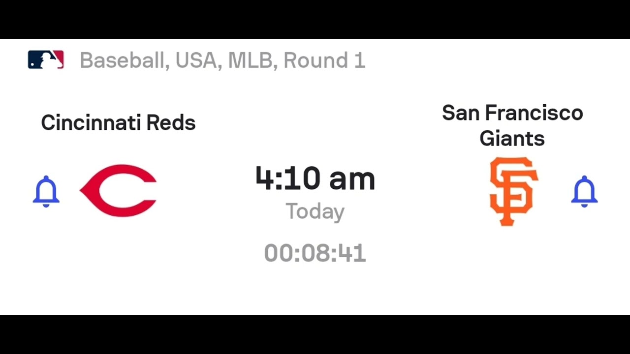 CINCINNATI REDS VS SAN FRANCISCO GIANTS - USA MLB MATCH ASTROLOGY PREDICTION