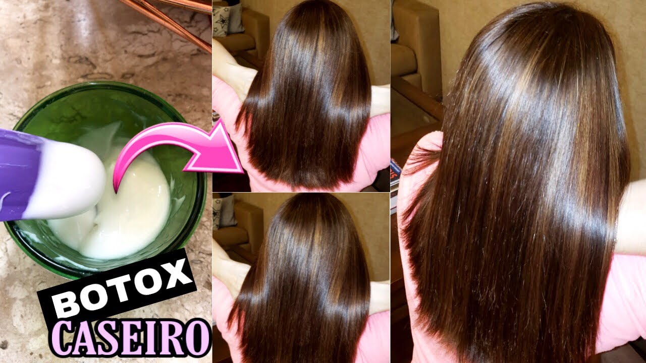 BOTOX CASEIRO|CABELO LINDO COM APENAS DOIS INGREDIENTES! - YouTube