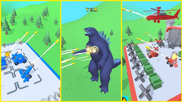 Merge Tanks Army Defence Hit Shoot Master New Android Games Gameplay ios Simulato‪r Walkthrough