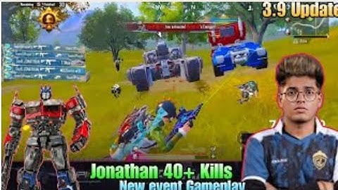 Jonathan 40+ kills New event gameplay 🥵| Jonathan 3.9 update gameplay on live stream 🔥| #jonathan