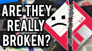 Testing 100 Broken Floppy Disks - Are They Really Damaged?