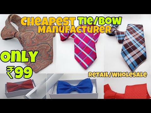 TIE,BOWS WAREHOUSE😱| Branded Tie In Cheap Price in Mumbai | raymond