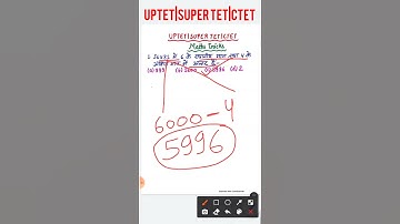 मैथ्स ट्रिक्स CTET UPTET SUPER TET|Maths Tricks in hindi|uptet maths classes| uptet math|#shorts