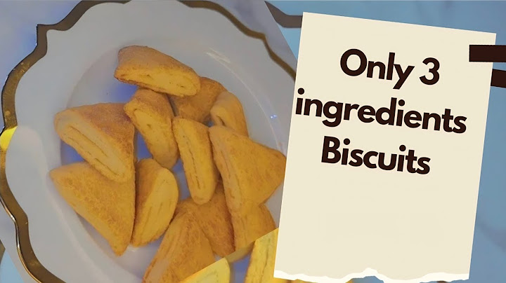 Only 3 ingredients for mouth-watering biscuits