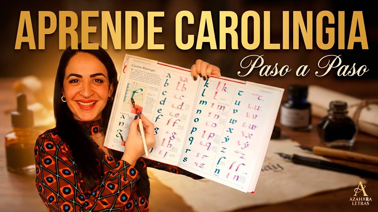 Aprende Caligrafía Carolingia Paso a Paso ✍️