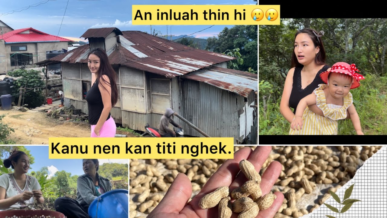 Kanu leh pa te an in tharah kan insawn luh pui, peanuts/Kacha badam kan cho nghek, ava nuam emm!!