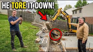 My Neighbor Tore Down My Retaining Wall for His Patio—Then the Whole Slab Had to Go