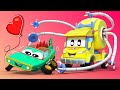 Dia dos Namorados com Crocodilo e Super Caminhão - Cidade do Carro - Desennhos animados infantis