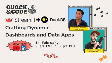 DuckDB + Streamlit : Crafting Dynamic Dashboards and Data Apps