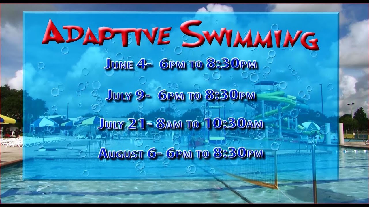 newspaper mockup Adapted Swimming Schedule 2019