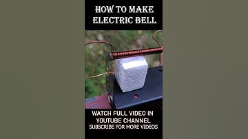 How to make electric bell || Unique & compact design #scienceproject #scienceprojectideas