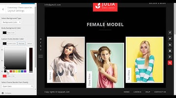 Julia  - Using Layout Settings