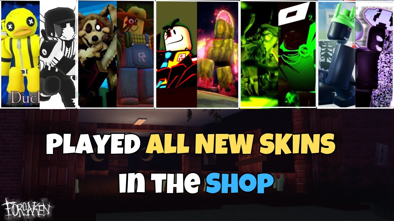 I Played Every Skin in Forsaken Shop | Slasher Update (Forsaken)