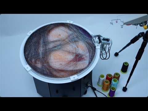 How a Color String Art Portrait Is Made | ALINEDECO Automatic String Art Machine
