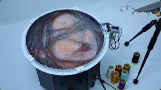 How a Color String Art Portrait Is Made | ALINEDECO Automatic String Art Machine