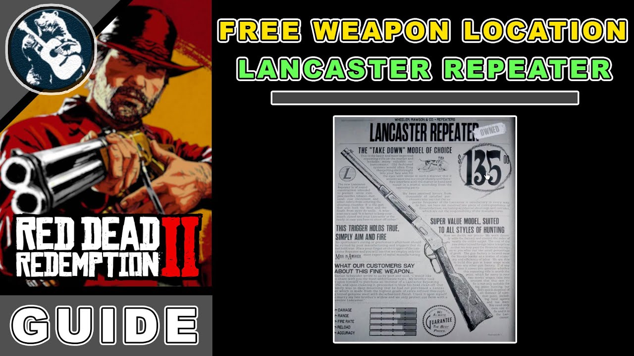 Hidden Weapons RDR2 Lancaster Repeater Free YouTube