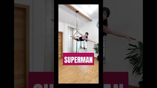 Pole Dance Tutorial ✨ SUPERMAN! 🦸🏻‍♀️ #poledance #polecombo #polefitness #fitness #workout #tutorial