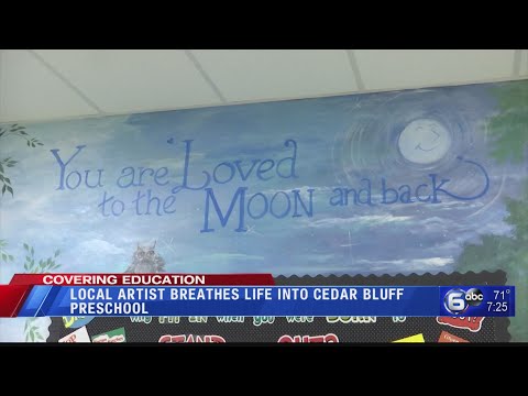 Local artist is breathing new life into Cedar Bluff Preschool