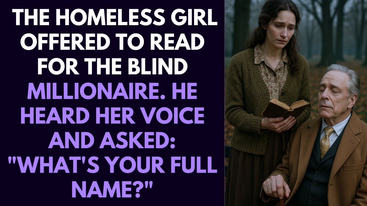 The Homeless Girl Offered To Read For The Blind Millionaire. He Heard Her Voice And Asked...