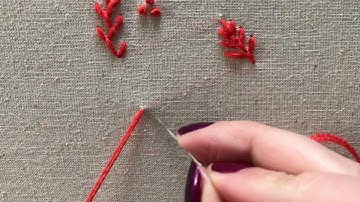 Open buttonhole stitch demo