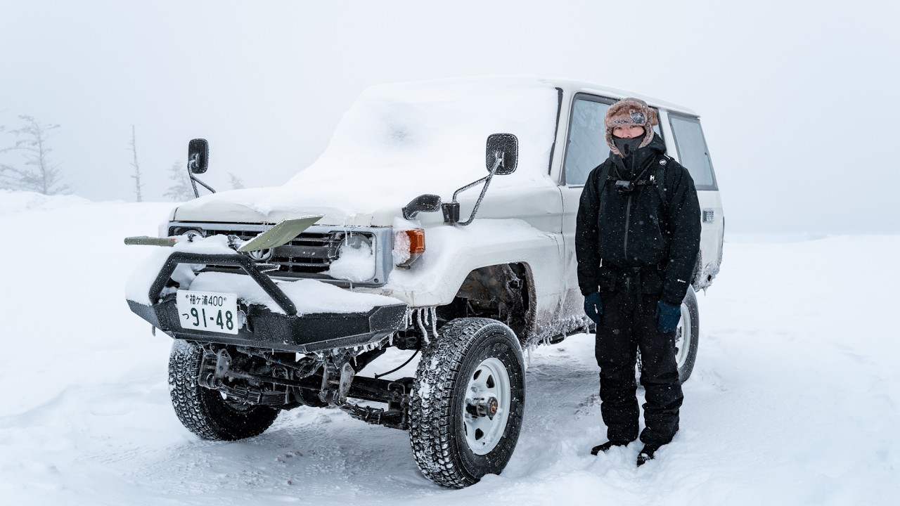 【氷点下20度の世界】厳冬期の絶景信州ソロ車中泊旅