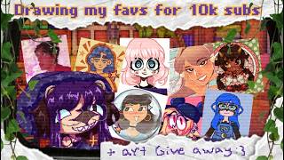 Drawing my favs to celebrate 10k subs
