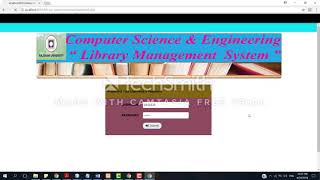 Test library system using selenium