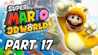 Super Mario 3D World Walkthrough Part 17 - Cakewalk Flip (100% Green Stars & Stamps)