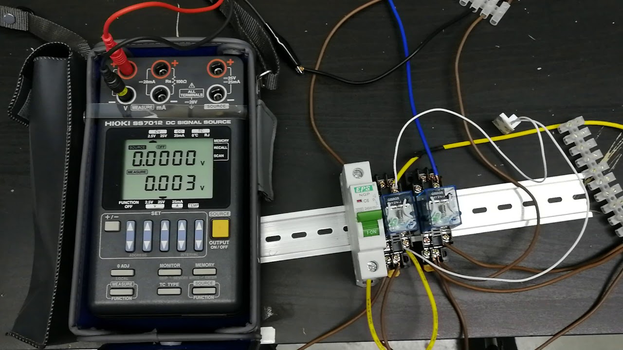 Relay Contact Manual Start Diagram YouTube