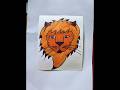 Easy Drawing... 🦁#easy #lion #drawing #artwork #ytshorts #viral #trending #artist #penbrush