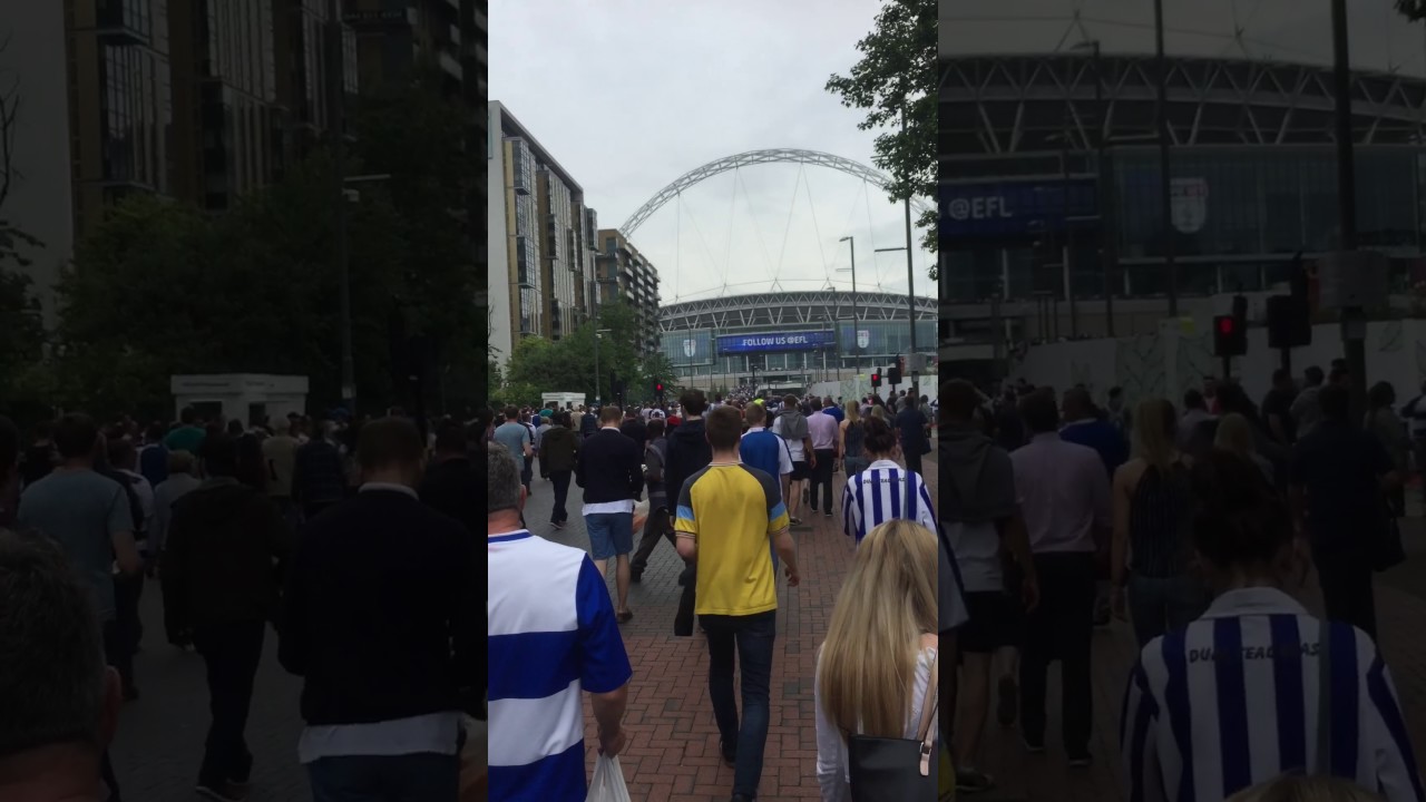 Walking up Wembley Way