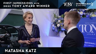 2022 Tony Awards First Impressions | Natasha Katz - MJ