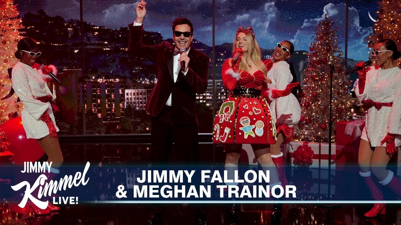 Watch Jimmy Fallon & Meghan Trainor – Wrap Me Up - Christmas song 2023 on YouTube