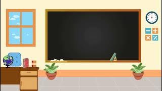 Background Animasi Bergerak Ruang Kelas untuk Video Pembelajaran | free download