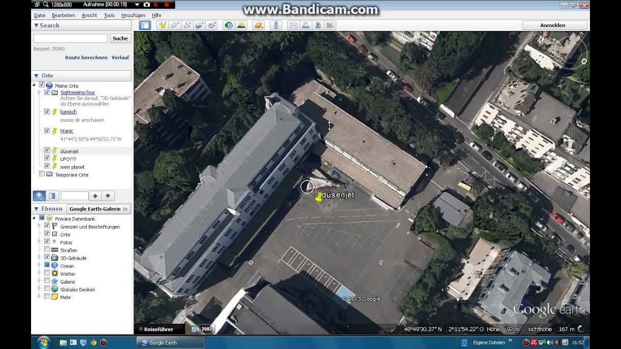 Google Earth Düsen Jet in Frankreich ?! :D - YouTube