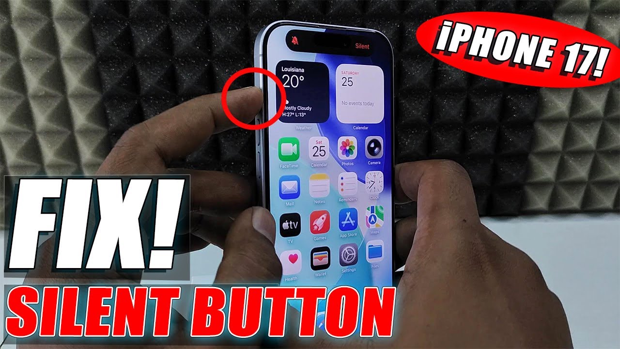 исправление! кнопка беззвучного режима не работает на iPhone 17/17 pro max?