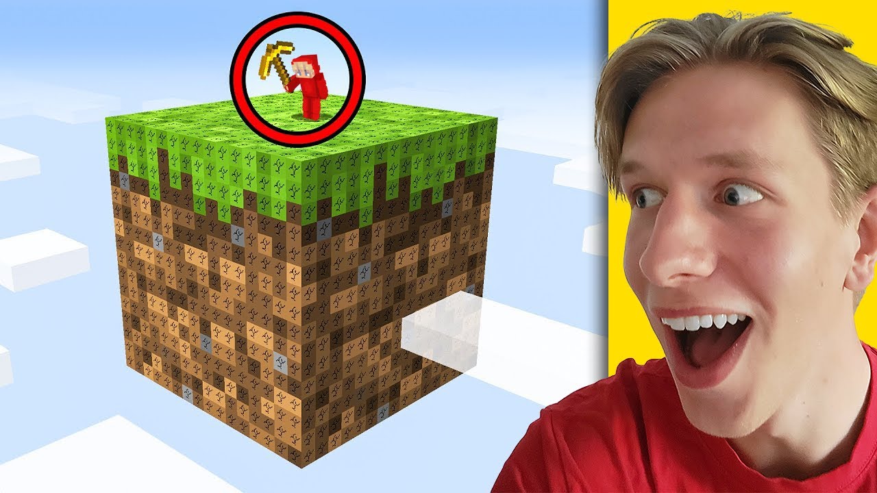 Fast på Ett ENORMT Block i Minecraft