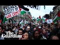 &#39;Justice is lacking&#39;: pro-Palestine demonstrators gather in London