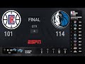 La clippers  dallas mavericks game 6  nbaplayoffs presented by google pixel live scoreboard