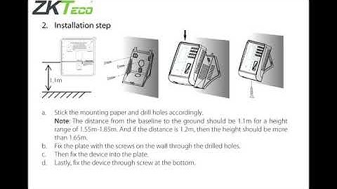 #SecurityWarehouse ZKTECO KF460   Face Time Attendance Terminal with Access Control