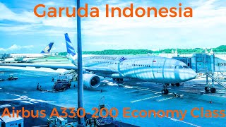 Garuda Indonesia Airbus A330-200 Economy Class | Singapore - Jakarta | GA825 + Aircraft model review screenshot 2